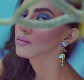 Shaista Jewelry - Blue Bells Earrings